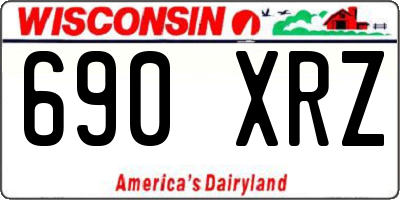 WI license plate 690XRZ
