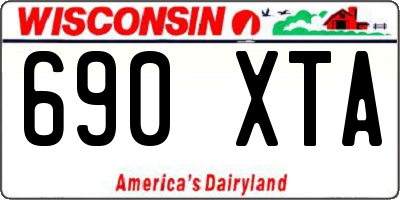 WI license plate 690XTA