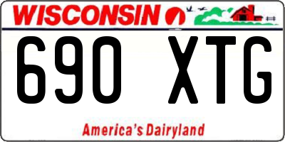WI license plate 690XTG