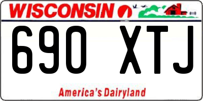 WI license plate 690XTJ