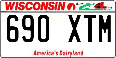 WI license plate 690XTM
