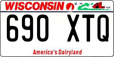 WI license plate 690XTQ