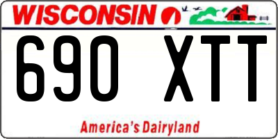WI license plate 690XTT
