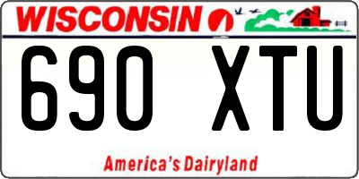 WI license plate 690XTU