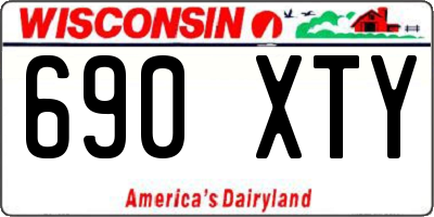 WI license plate 690XTY