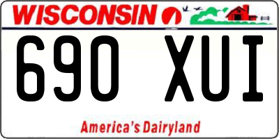 WI license plate 690XUI