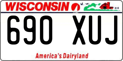 WI license plate 690XUJ