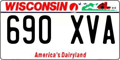 WI license plate 690XVA