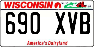 WI license plate 690XVB