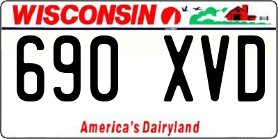 WI license plate 690XVD