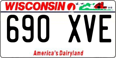 WI license plate 690XVE
