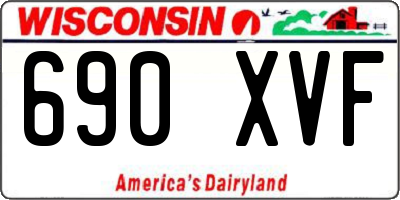 WI license plate 690XVF