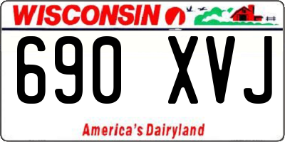 WI license plate 690XVJ