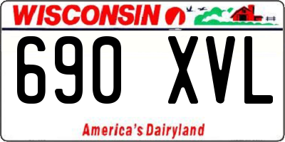 WI license plate 690XVL