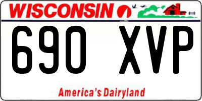 WI license plate 690XVP