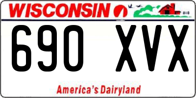 WI license plate 690XVX