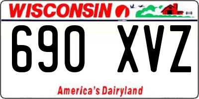 WI license plate 690XVZ