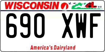 WI license plate 690XWF