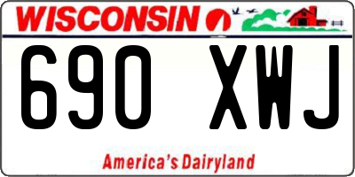WI license plate 690XWJ
