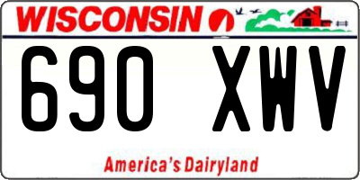 WI license plate 690XWV