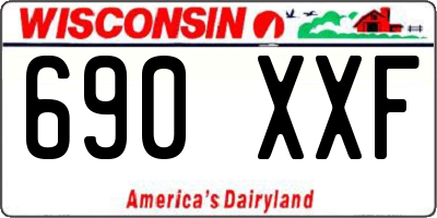 WI license plate 690XXF