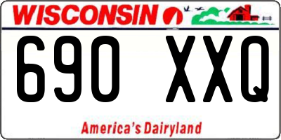 WI license plate 690XXQ
