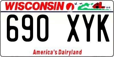 WI license plate 690XYK