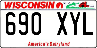 WI license plate 690XYL