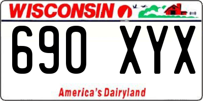WI license plate 690XYX