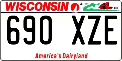 WI license plate 690XZE