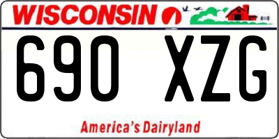 WI license plate 690XZG