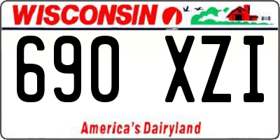 WI license plate 690XZI