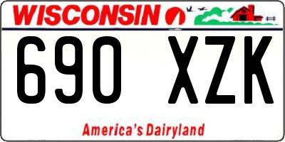 WI license plate 690XZK