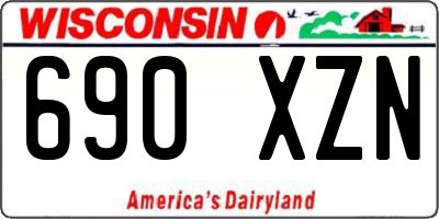 WI license plate 690XZN