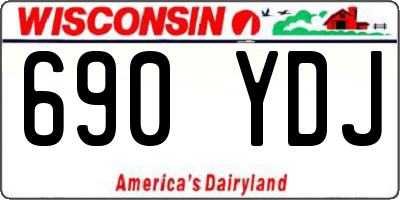 WI license plate 690YDJ