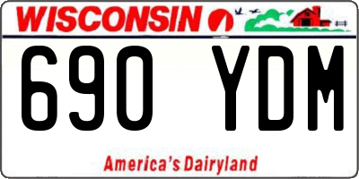 WI license plate 690YDM