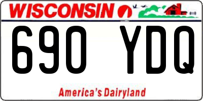 WI license plate 690YDQ