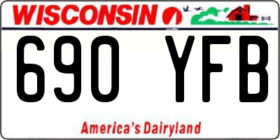 WI license plate 690YFB