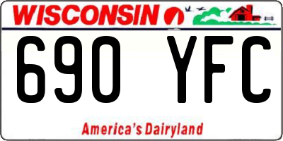 WI license plate 690YFC