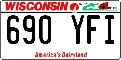 WI license plate 690YFI