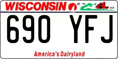 WI license plate 690YFJ
