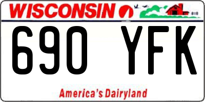 WI license plate 690YFK