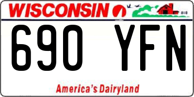 WI license plate 690YFN