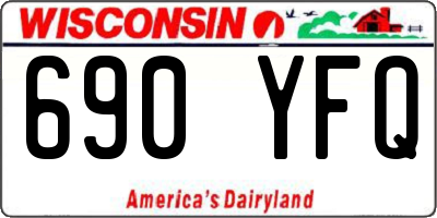 WI license plate 690YFQ