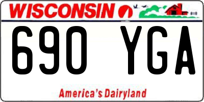 WI license plate 690YGA
