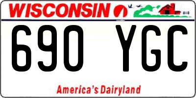 WI license plate 690YGC