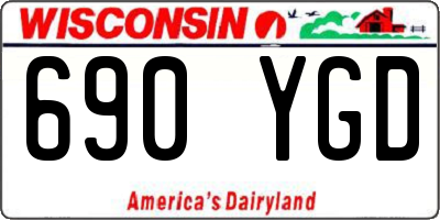 WI license plate 690YGD