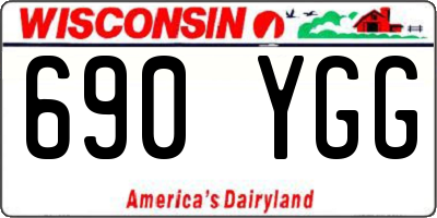 WI license plate 690YGG
