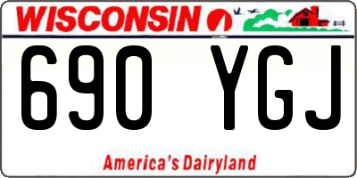 WI license plate 690YGJ