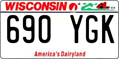 WI license plate 690YGK